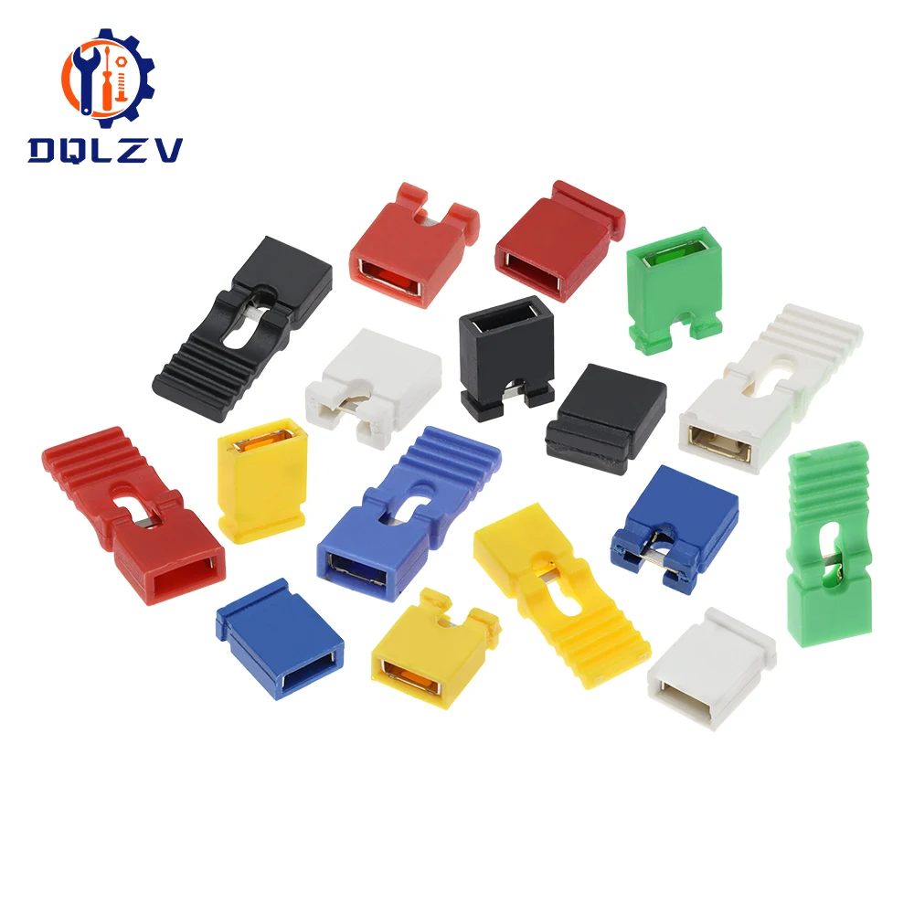 Jumper Cap 2.54mm Pitch Pin Header Connector Long Type Jumper Plug Cover DIY Repair Parts Diygba
