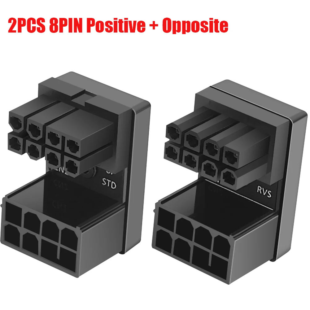 Angled ATX 8-Pin Power Adapter for GPU and Desktop Power Management