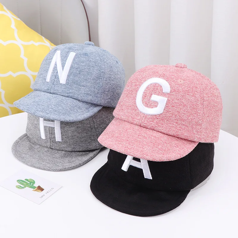 Letter Baby Hat Summer Kids Baby Boy 