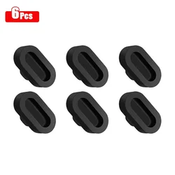 Universal Charger Port Dustproof Plug Cover Cap (Black)