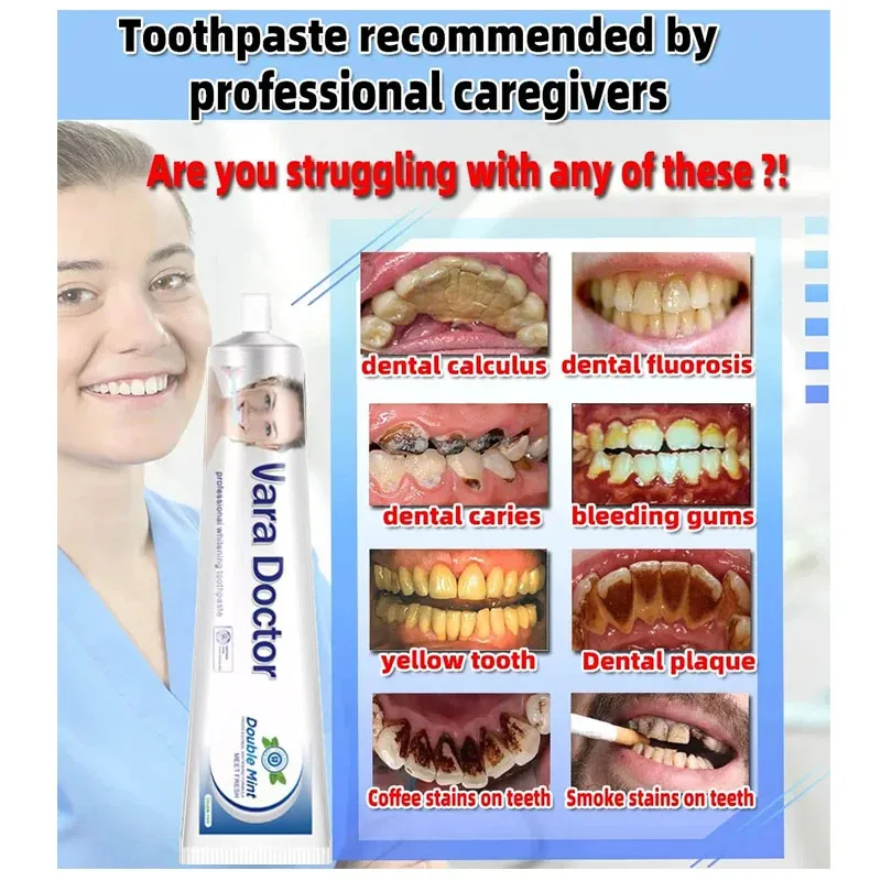 Dental Calculus Remover Toothpaste Wipe Off Plaque Stain Herbal Fresh Breath Teeth Whitening 100g