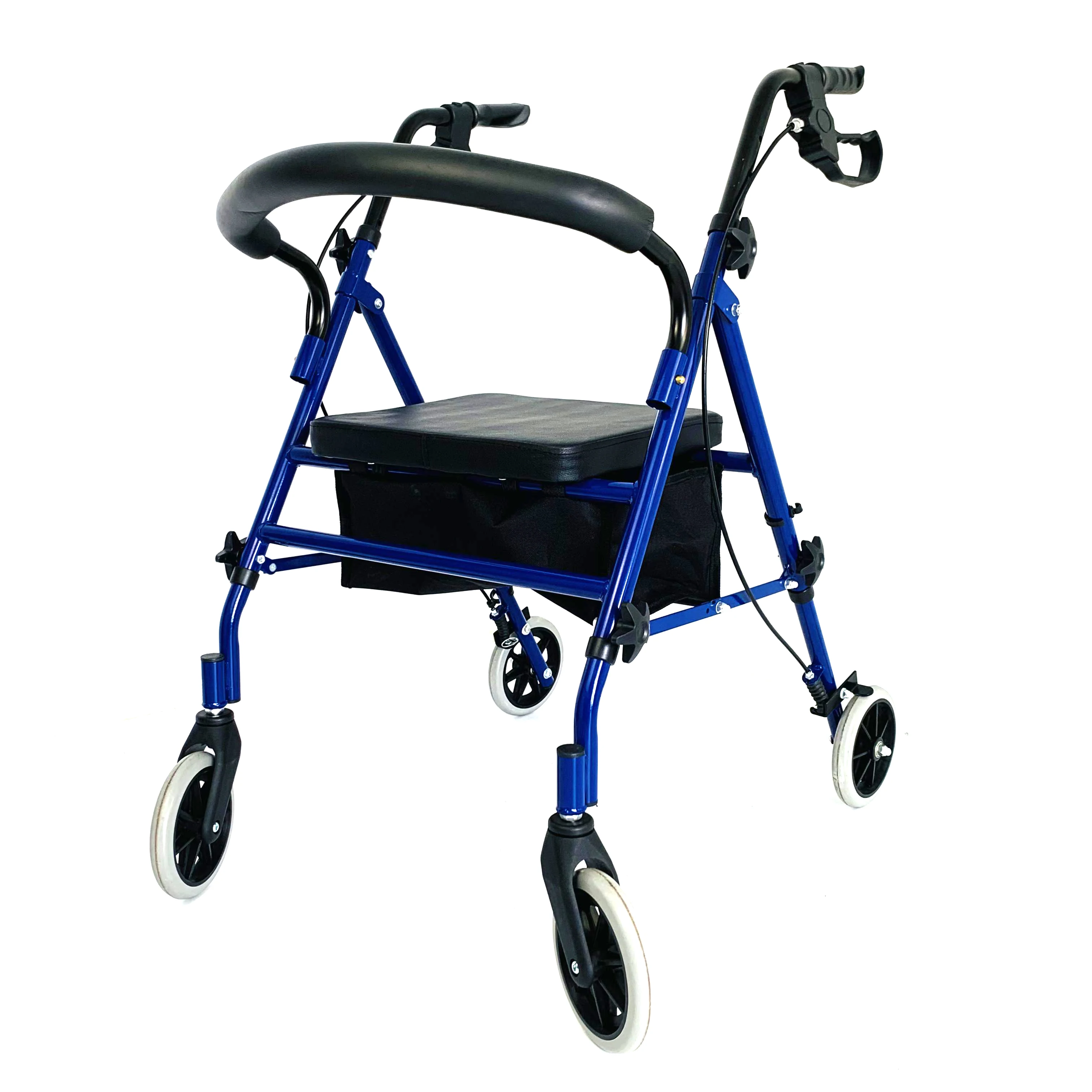 

2024 new well sell outdoor and shopping Rollator walker Rolling Walkers with seat Walker Convenient Rollator with cup