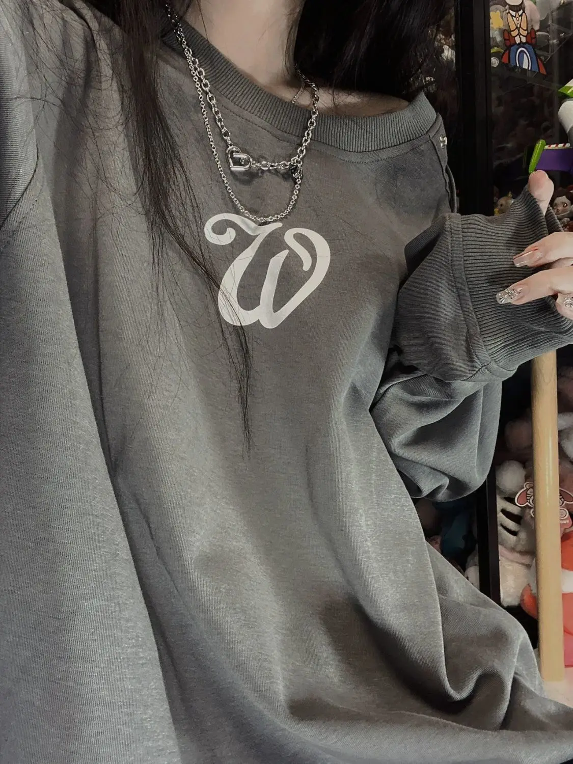 Y2k Hoodies Women Streetwear Harajuku Pullover Off Shoulder Oversized Hoodie American Retro Thin Sweet Cool Autumn Clothes 2022