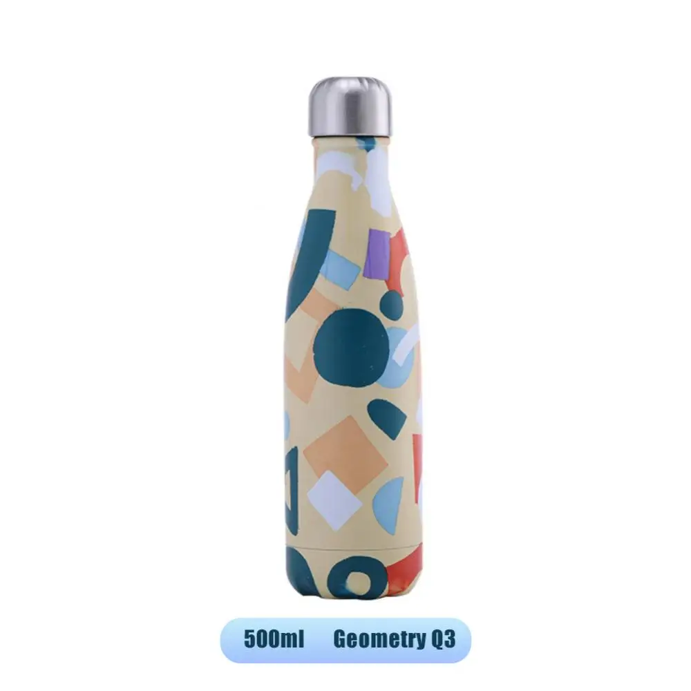 Creative Double-Wall Thermos Cup 304 Stainless Steel Drink Water Bottle High Capacity Sport Water Bottles
