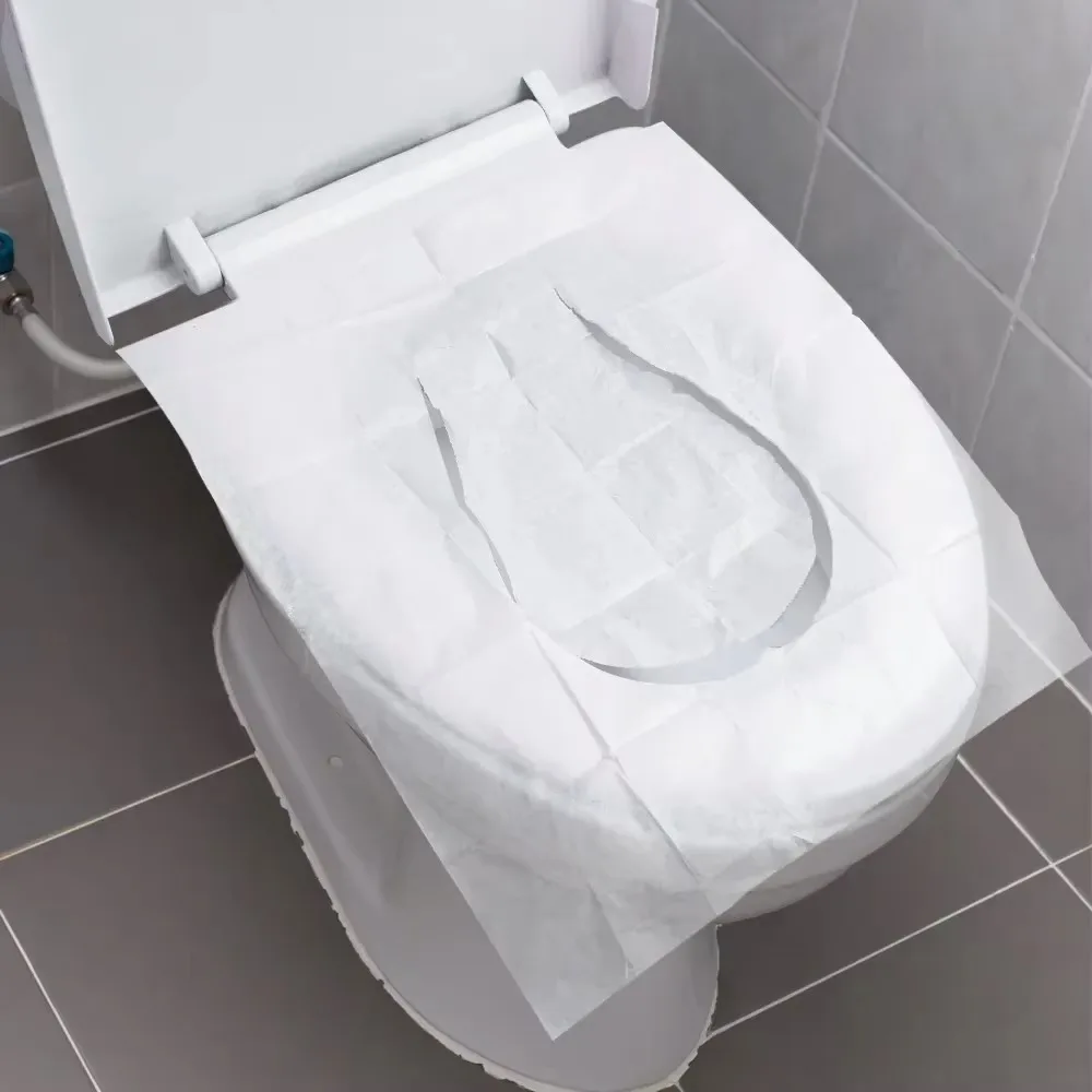 10/30/50Pcs Disposable Toilet Seat Paper Portable Travel Camping Hotel Bathroom Accessories Degradable and Eco-friendly 2