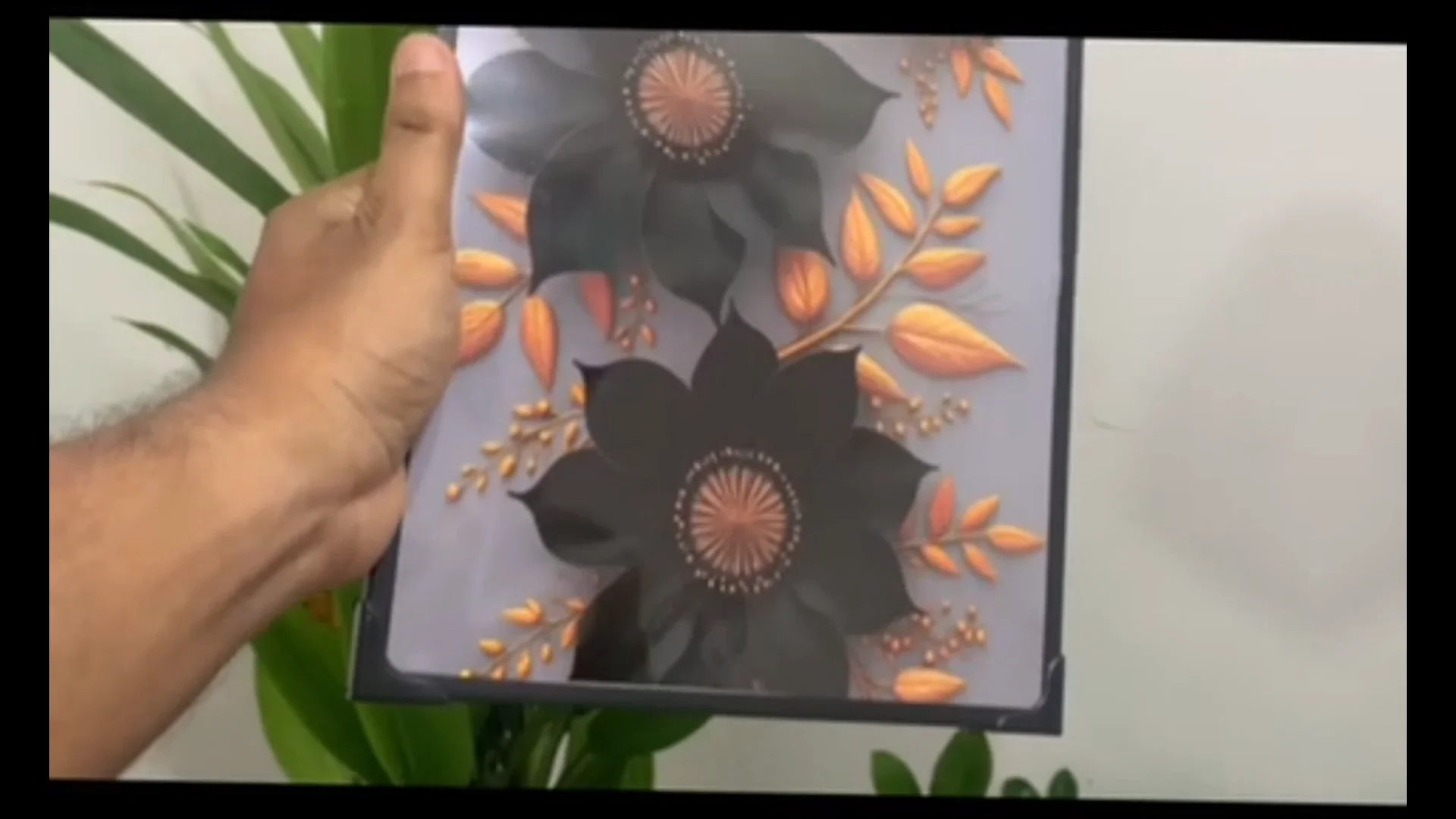 Flower Design Wall Art Frame – Elegant Home & Office Décor | A4 Size ...