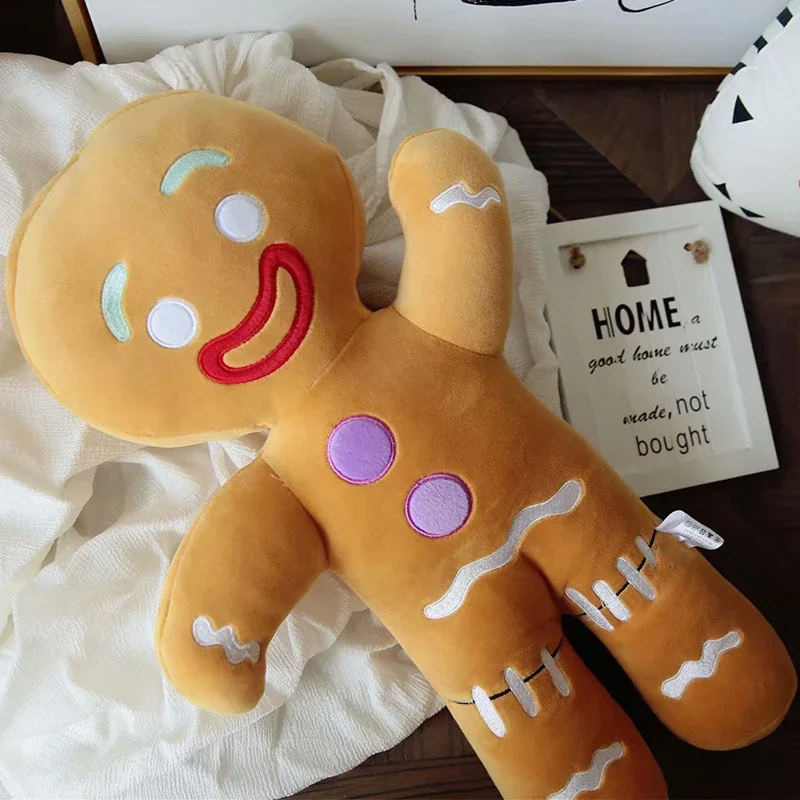 

Gingerbread Man Plush Toy Biscuit Peluche Stuffed Cookie Soft Doll Room Decoration Birthday Gifts Kawaii Plush Doll