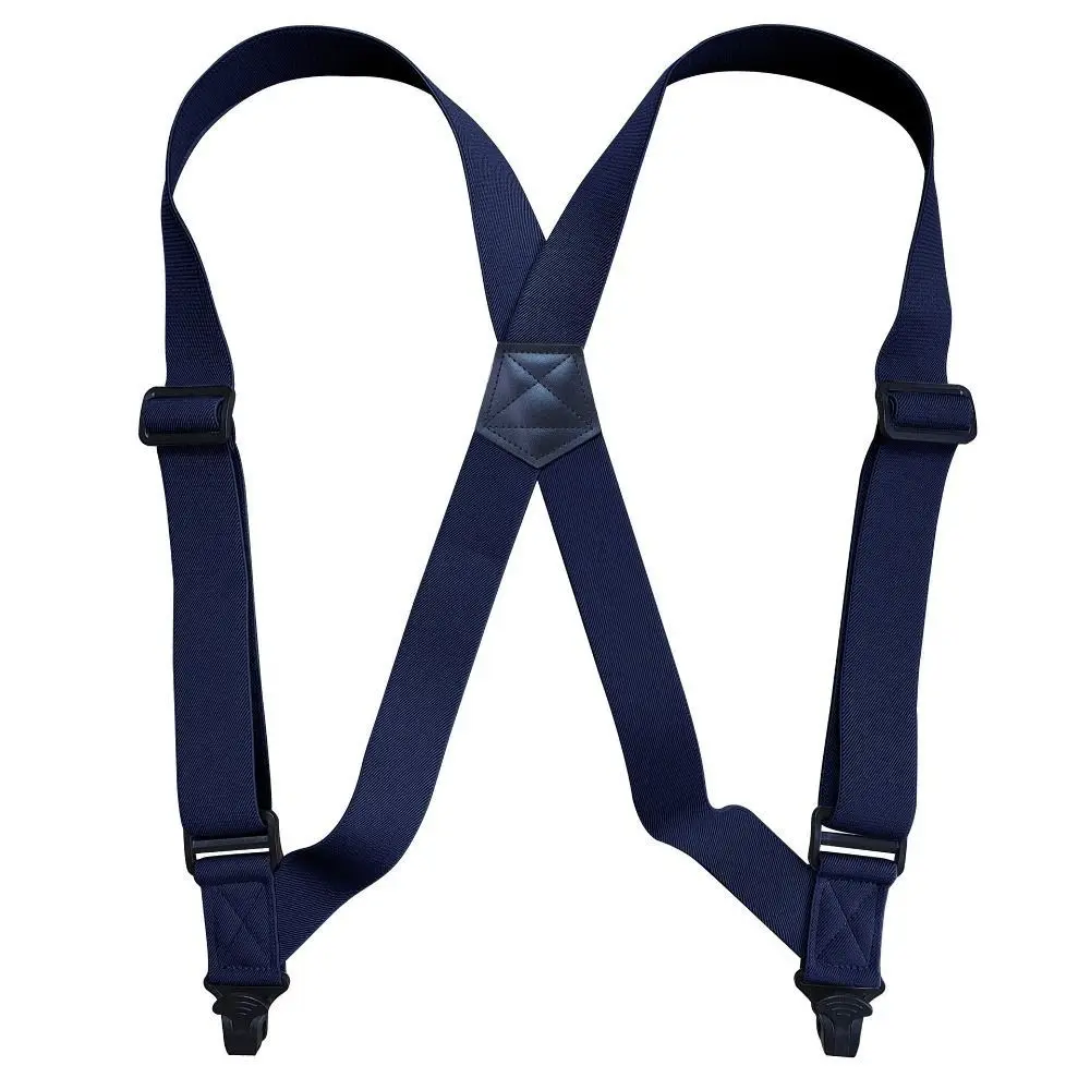 Men's Adjustable Polyester Suspenders with Elastic X Shape Braces