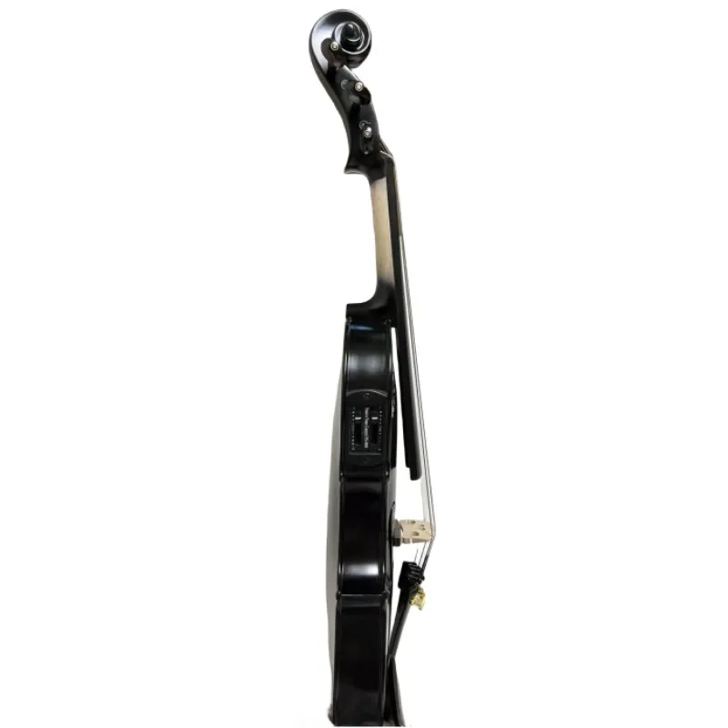 Black color drawing 5 strings 4/4 electric violin Acoustic violin E-Violin