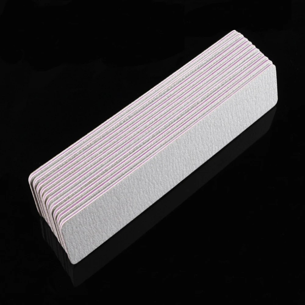 Professional Half Moon Nail file 100/180 Sandpaper lime a ongle Sanding