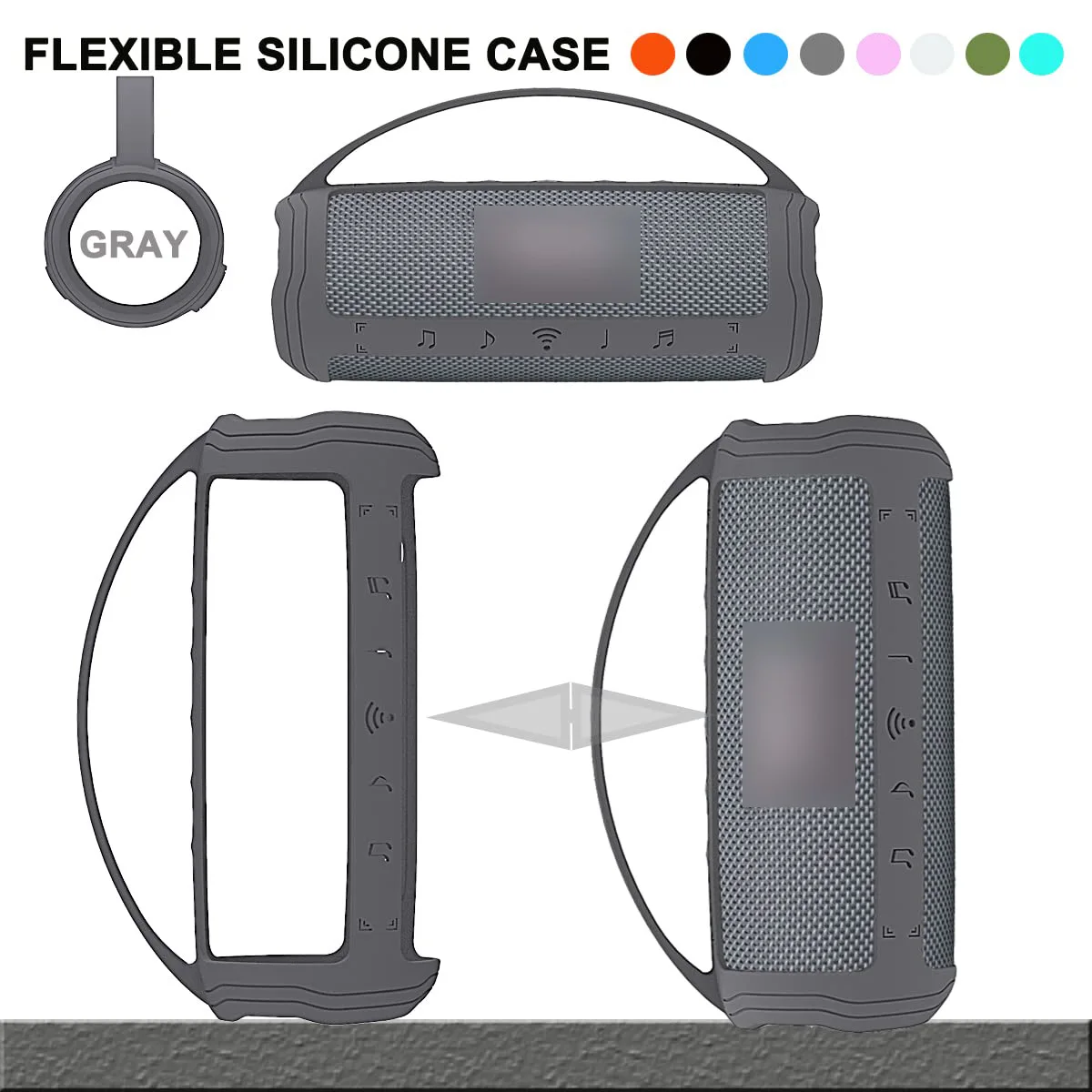 Silicone Protective Cover for Portable Bluetooth Speaker