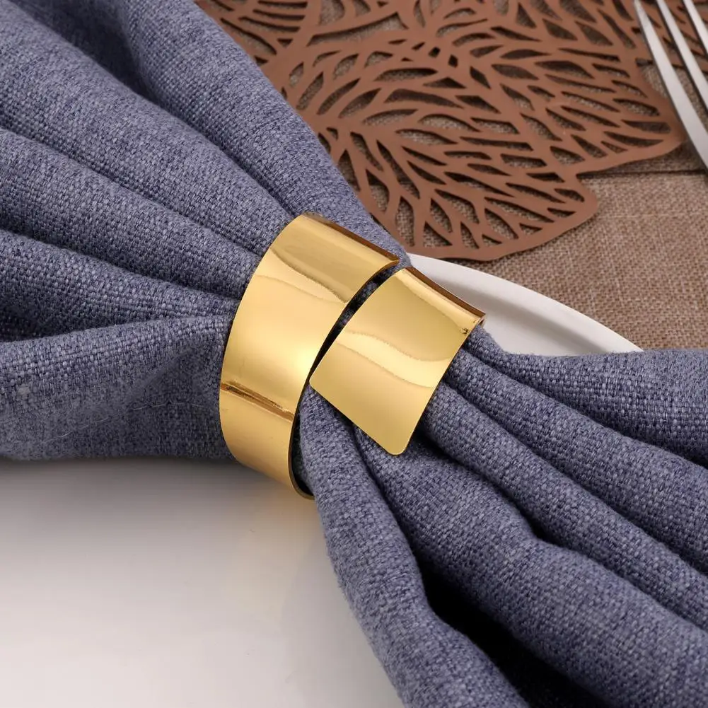 Napkin Buckle Classic Napkin Ring Elegant Irregular Shape Rings for Parties Corrosion Resistant Decorative Holders