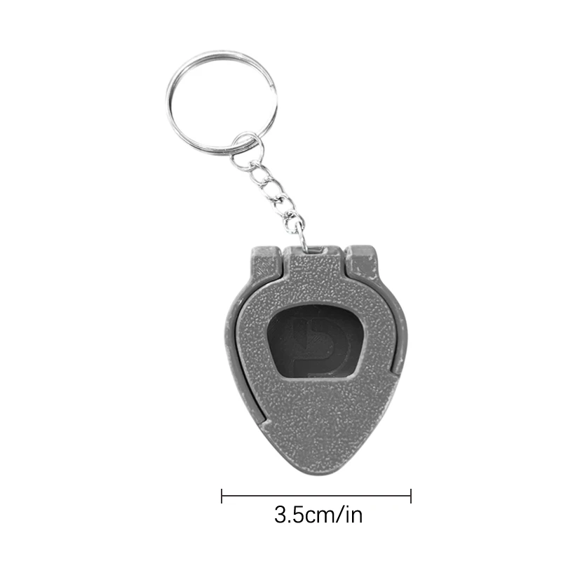 1/3PCS Guitar Pick Holder Case with Keychain Portable Stylish Plastic Storage Box Guitarists Gift Music Lovers Home Accessories