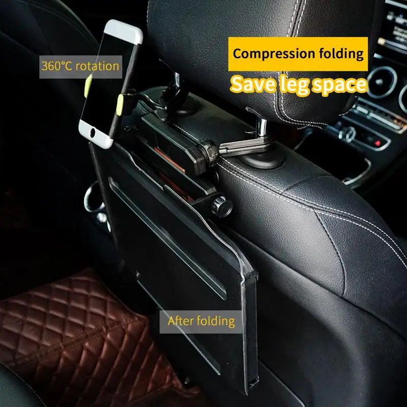 

Folding Auto Car Back Seat Table Drink Food Cup Tray Holder Stand Desk Food Tray Drink Holder Auto Back Rear Seat Table Tray