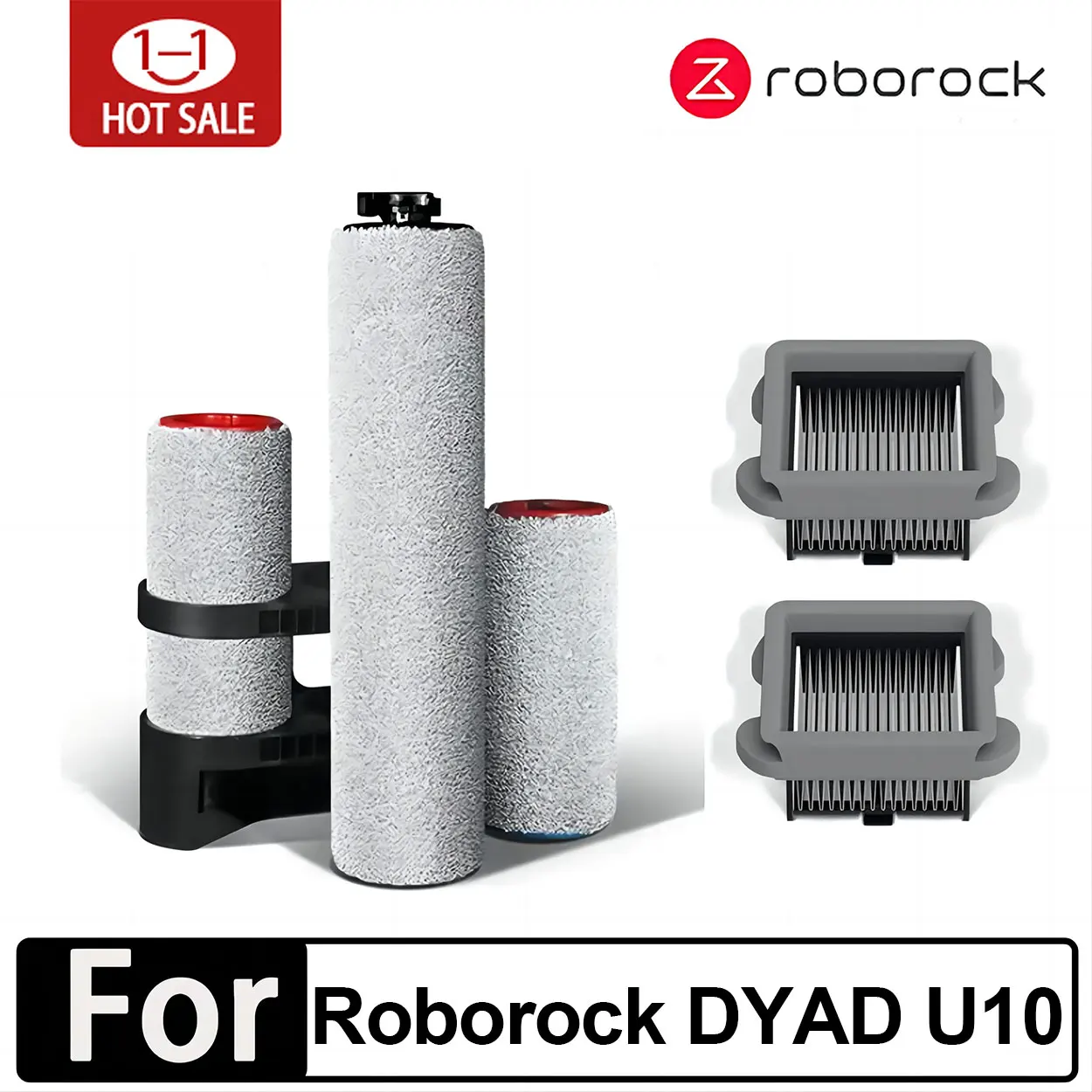 

Roborock Dyad U10 WD1S1A Wireless Floor Scrubber Vacuum Cleaner Parts Detachable Roller Brush Washable HEPA Filter Accessories