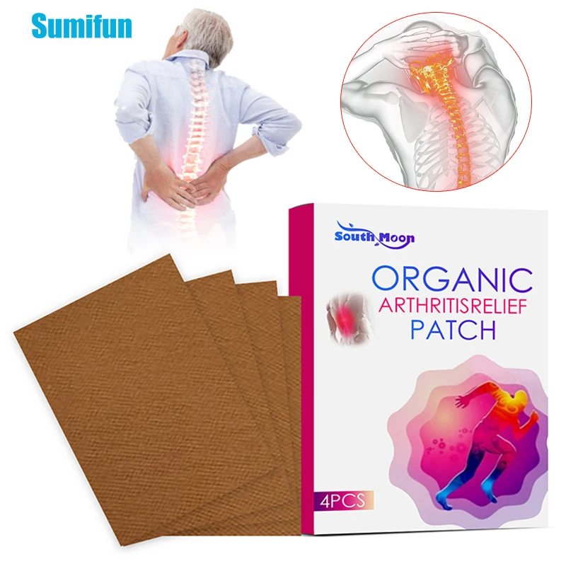 

4Pcs/box Chinese Herbal Pain Relief Patch Arthritis Neck Spine Back Muscle Cervical Spondylosis Pain Relieving Medical Plaster
