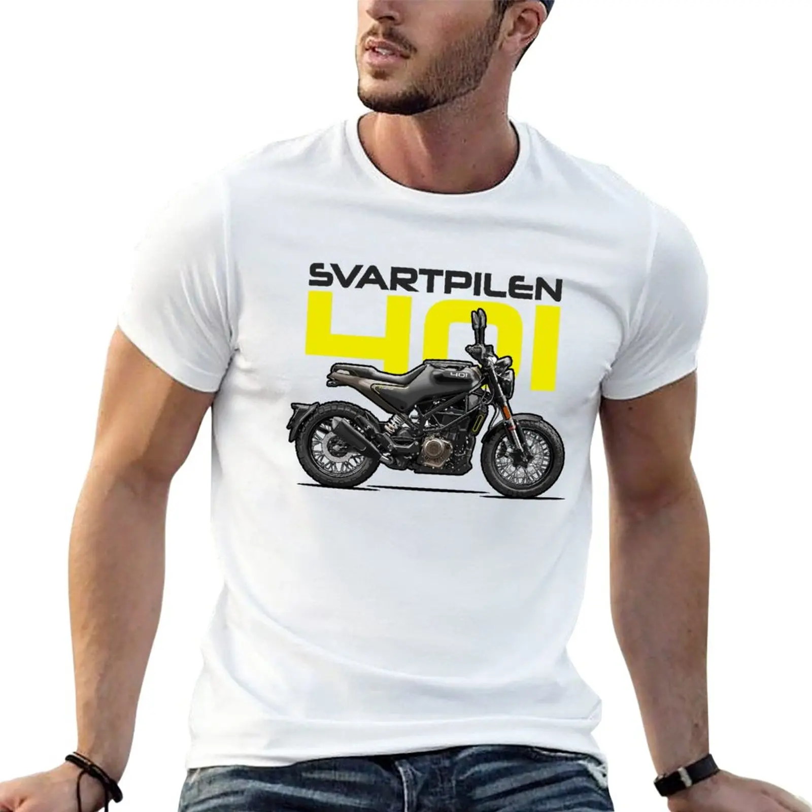 New Svartpilen 401 T-Shirt Kawaii Clothes Hippie Clothes Magliette Per Uomo