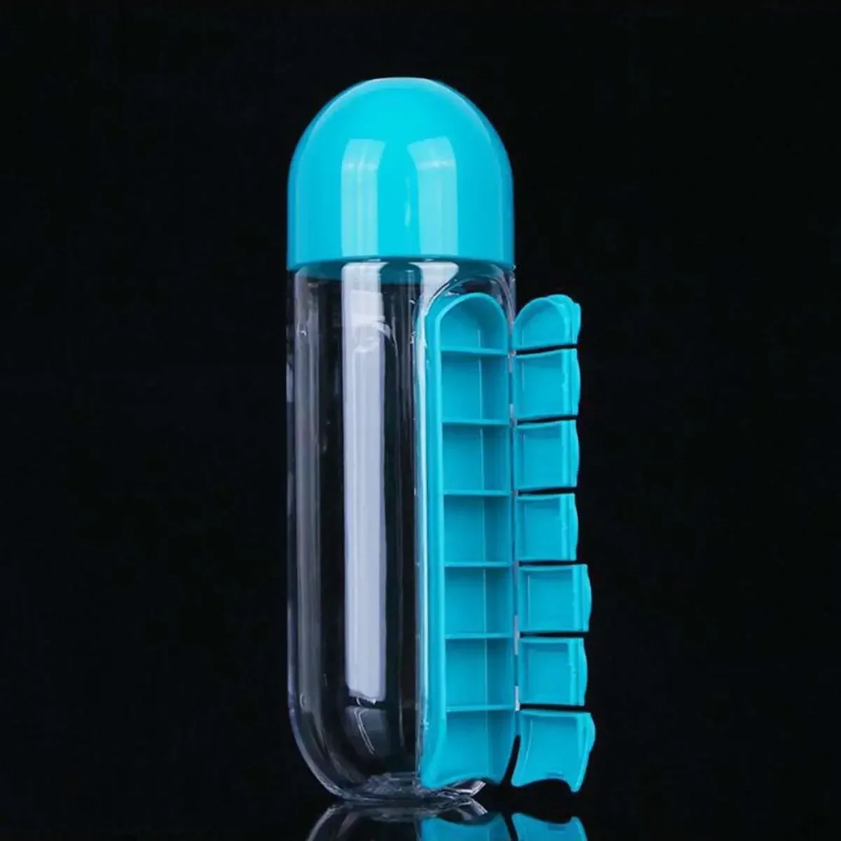 Portable Two-in-One Medicine Box and Water Bottle for Outdoor Activities