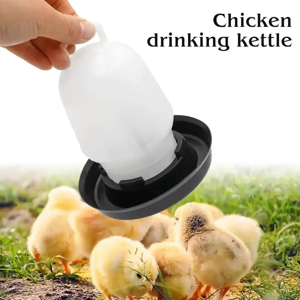 Poultry water dispenser poultry feeder poultry waterer animal drinking bowl Poultry Automatic Drinker Bucket Chicken Feeder Barrel