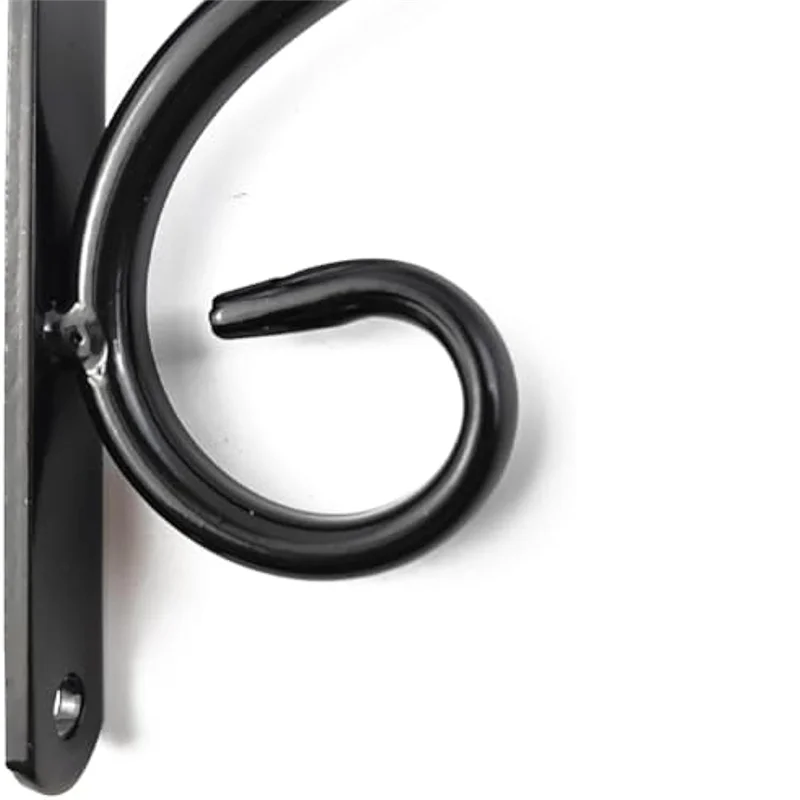 M-Modern-Wall Hanging Plant Bracket, Retro Iron Metal Wall Lantern Wall Hanger For Hanging Plant Flower Bird Feeder