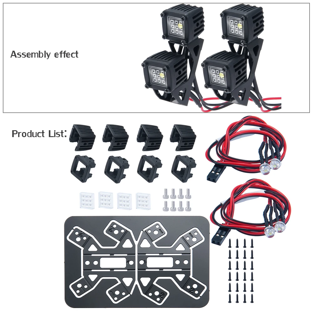 Enhanced LED Spotlight for RC Crawler Luggage Racks