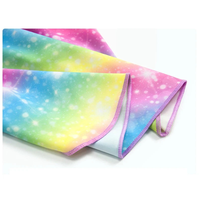 Children Sun Hat Kids Beach Cap Neck Cover Summer Boy Girl Outdoor Unicorn Rainbow Sunscreen UV Protection Swim Flap Hats UPF50 6