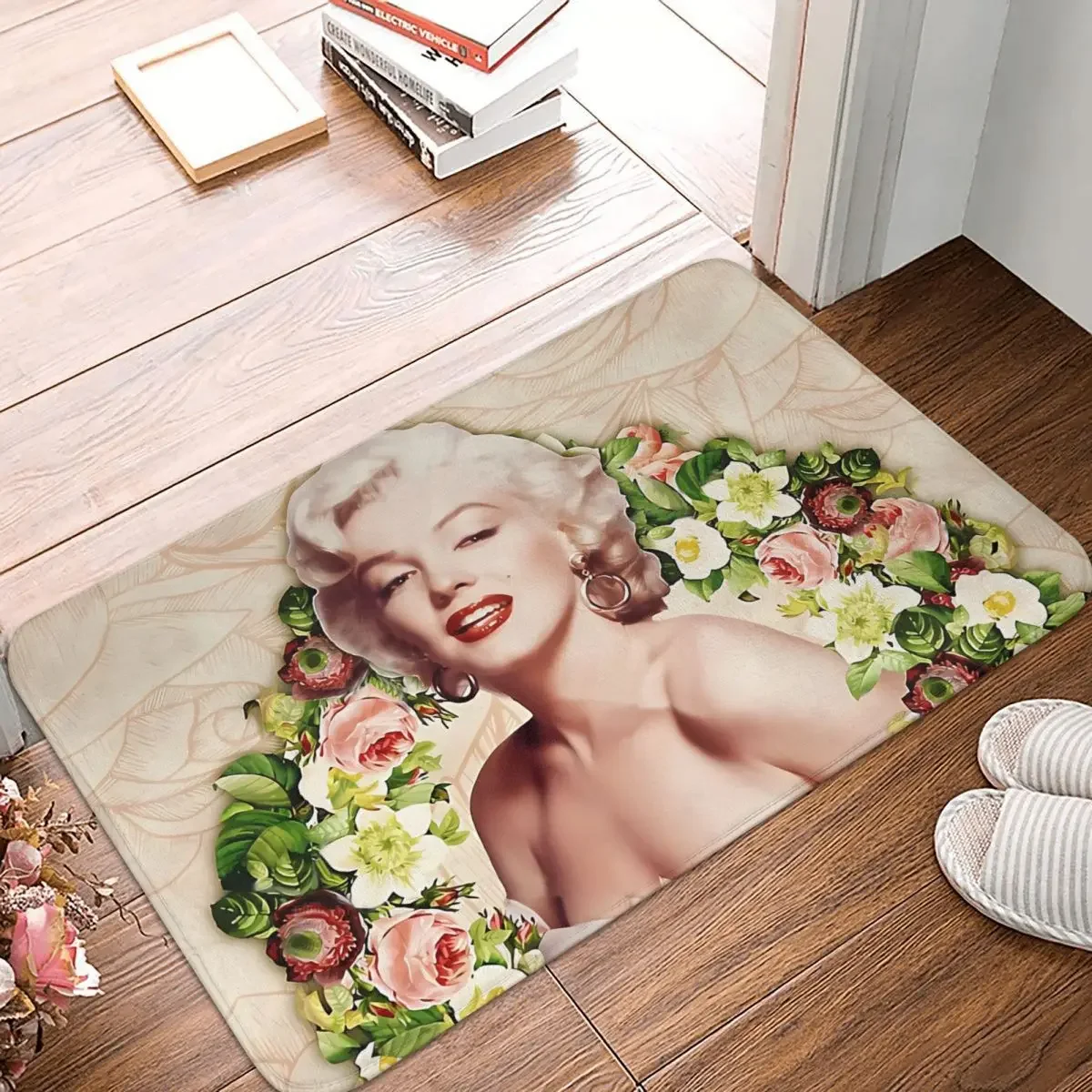 

Marilyn Monroe Sex Goddess Non-slip Doormat Flower Carpet Bath Kitchen Mat Prayer Indoor Modern