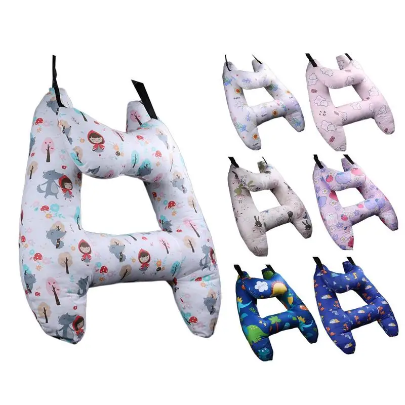 

Kids Travel Pillow Soft Neck Cushion Car Sleeping Neck Heaf Safety Cushion H-Shaped Automobiles Accessories For Cars Trucks