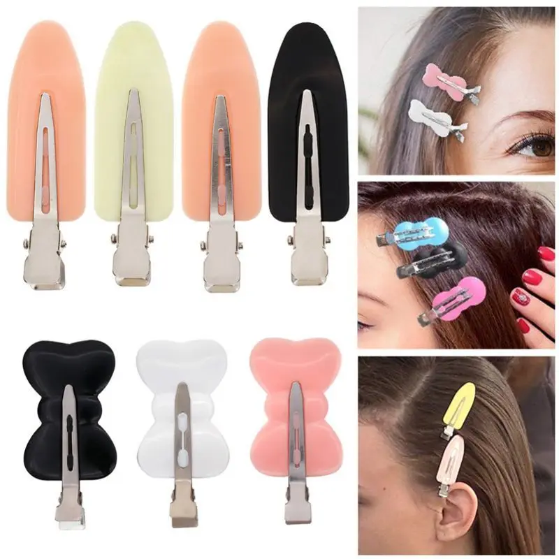 

2/4Pcs No Bend Seamless Hair Clips Side Bangs Fix Fringe Barrette Makeup Girls Styling Hairpins Women Washing Face Accessories