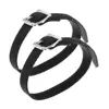 2 Piece Equestrian Horse Riding English Spur Straps with Silver Buckles - 45cm Length 2