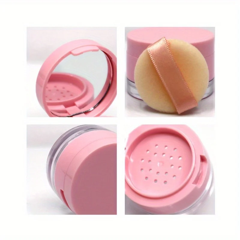 Portable mini portable travel powder packaging box, isolation mesh powder box, convenient elastic mesh powder flipping 6