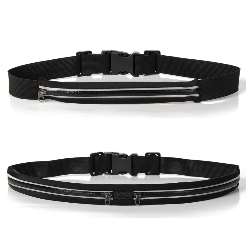 Waist Pack Double Pocket Waterproof Phone Belt Nylon Casual Small Bag Traveling Running Cycling Hiking Sport Traveling Shopping 6