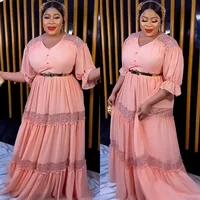 African Party Dresses for Women 2023 Dashiki Ankara Lady Evening Gowns Elegant Turkey Muslim Maxi Dress New Fashion Plus Size 1