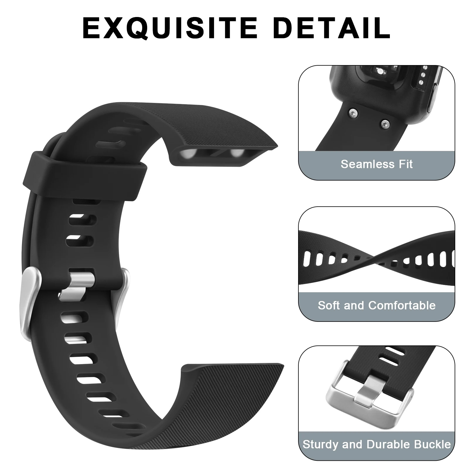 Silicone Sport Wristband Replacement