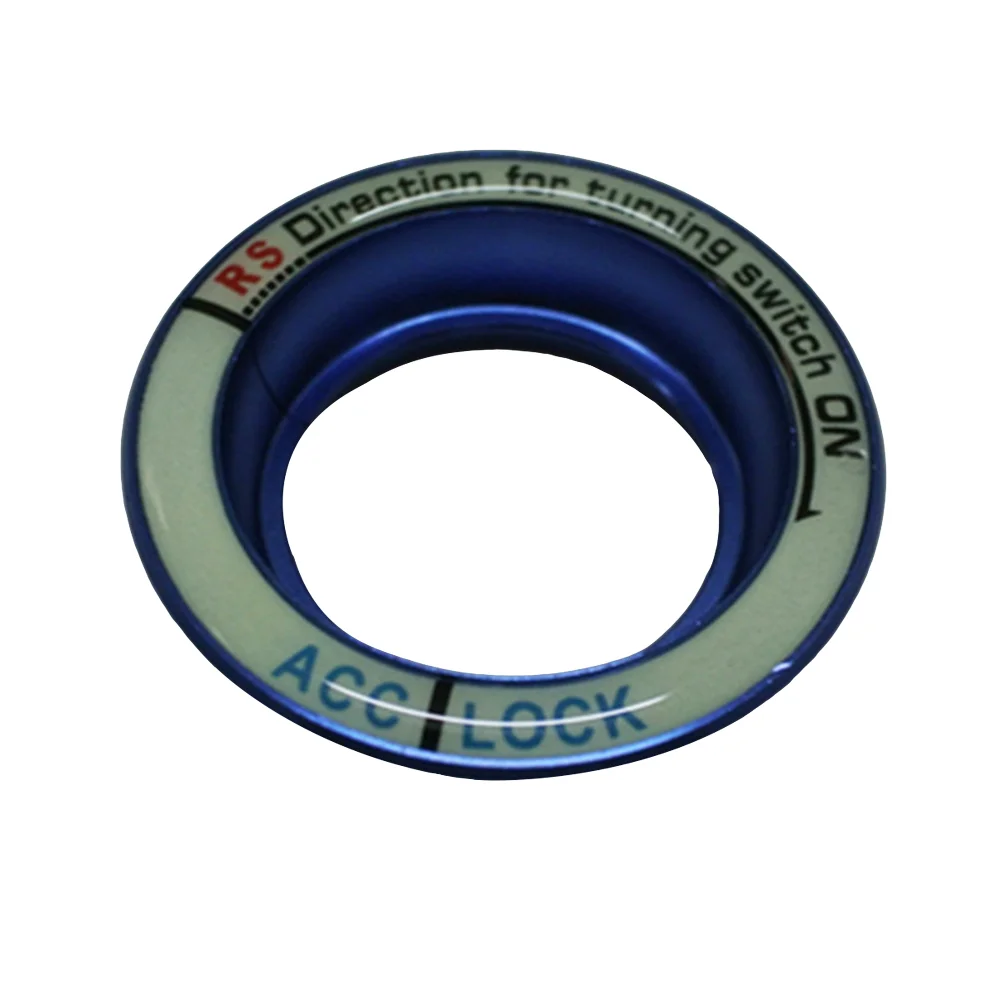 

Car Key Hole Sticker Luminous Glow Ignition Cover Ring Decal for Focus (Blue)