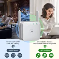 FENVI 1200Mbps 5Ghz Wireless WiFi Repeater Booster 2.4G/5GHz Wi-Fi Signal Amplifier Extender Router Network Wlan WiFi Repetidor 3