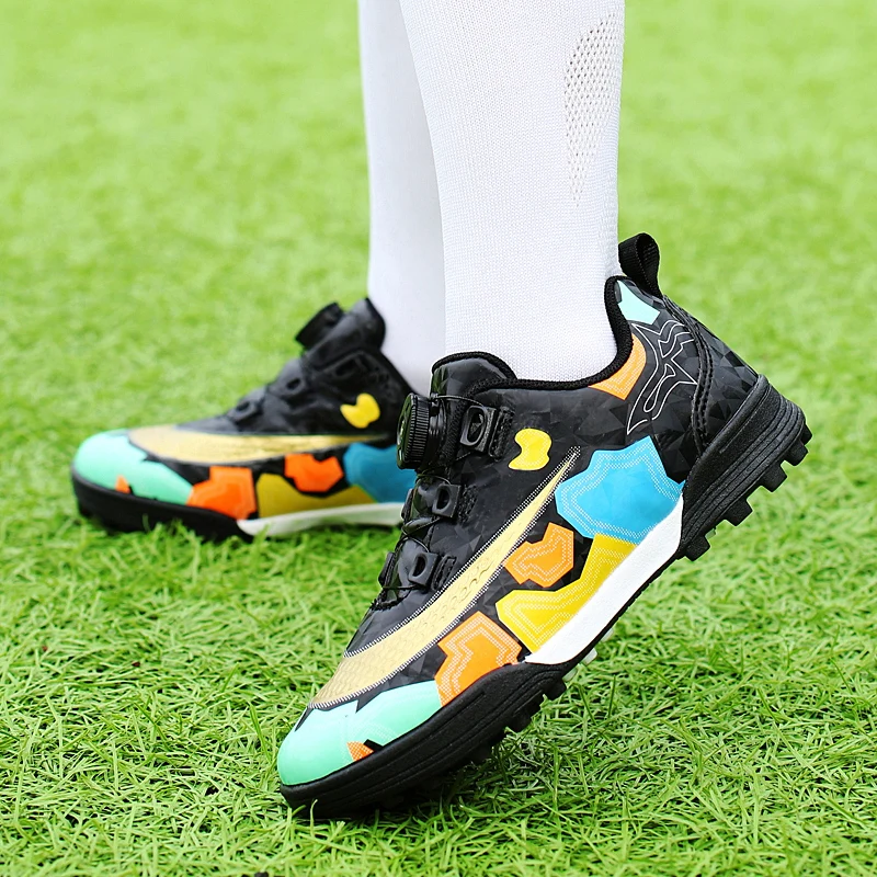 28-39# Stylish And Comfortable Boys Girls Training Game Sneakers Indoor Outdoor Lawn Youth Student Soccer Shoes 31-40#
