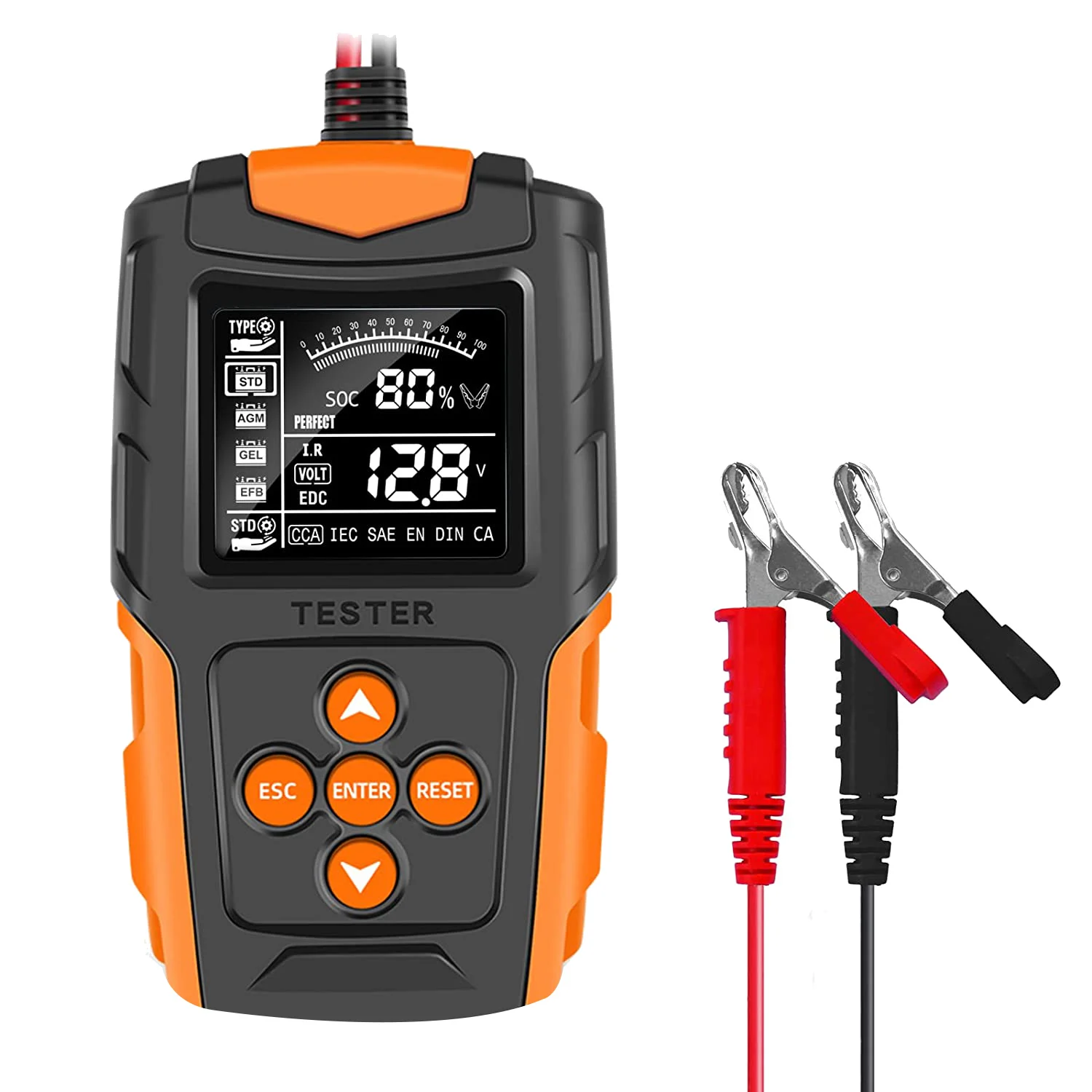 

Car Battery Tester 12V 24V Automotive CCA Digital Auto Battery Analyzer Accurate Battery Diagnostic Tool
