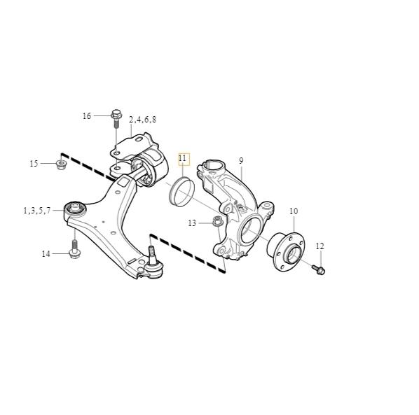 31476394 ABS зубчатое кольцо, передняя ось, прокладка головки