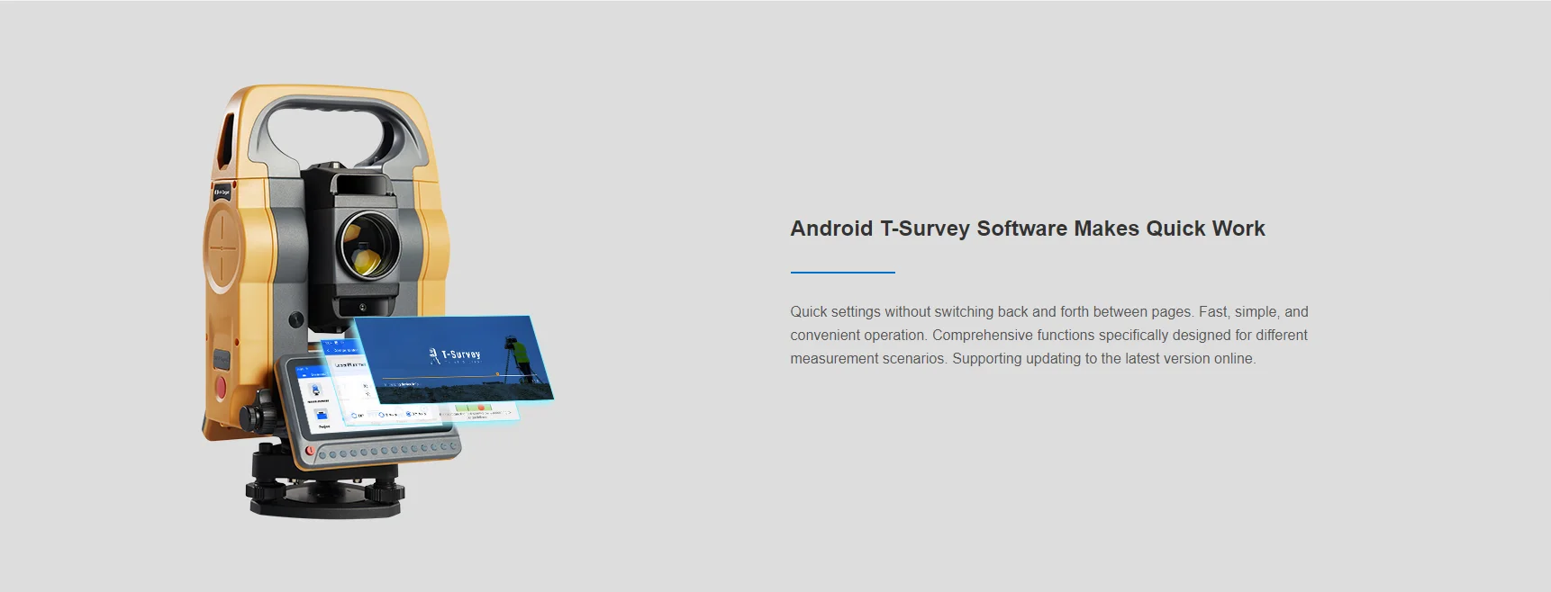 Hi-target HTS-720 Reflectorless 1000m Smart Android Multi language switching Tot