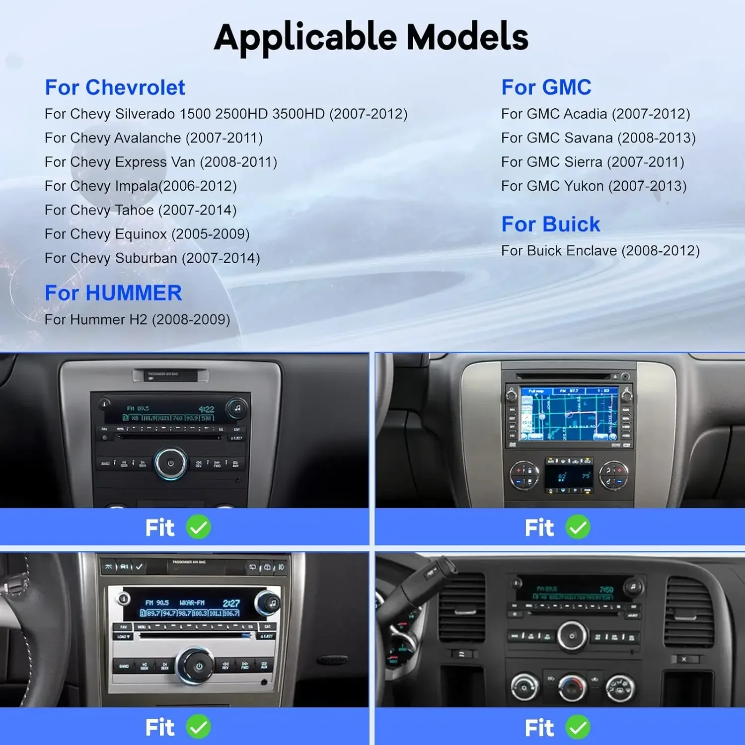 7 Inch Android Touch Screen Car Stereo with Carplay and Backup Camera