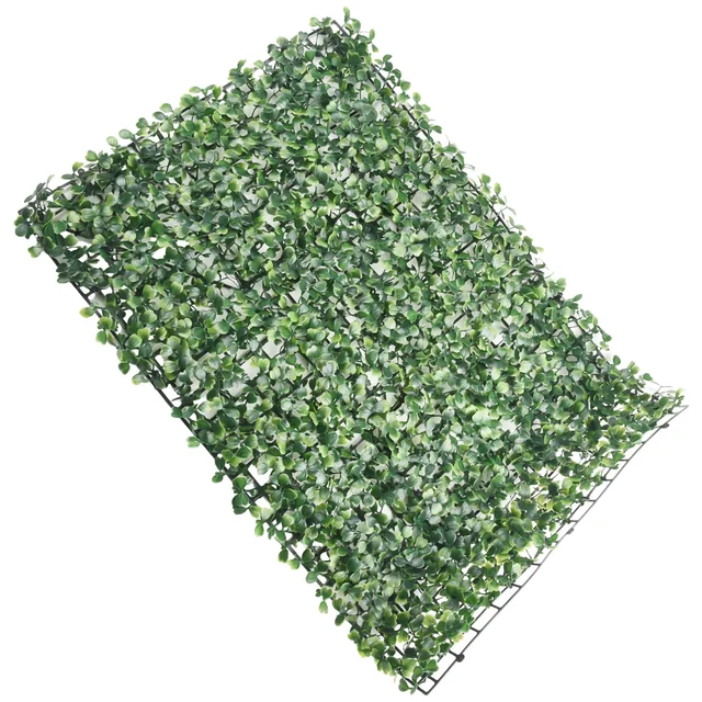40x60cm Artificial Plant Walls Foliage Hedge Grass Mat Greenery Panels Fence Plastic Landscape Simulation Lawn Green Plants 5