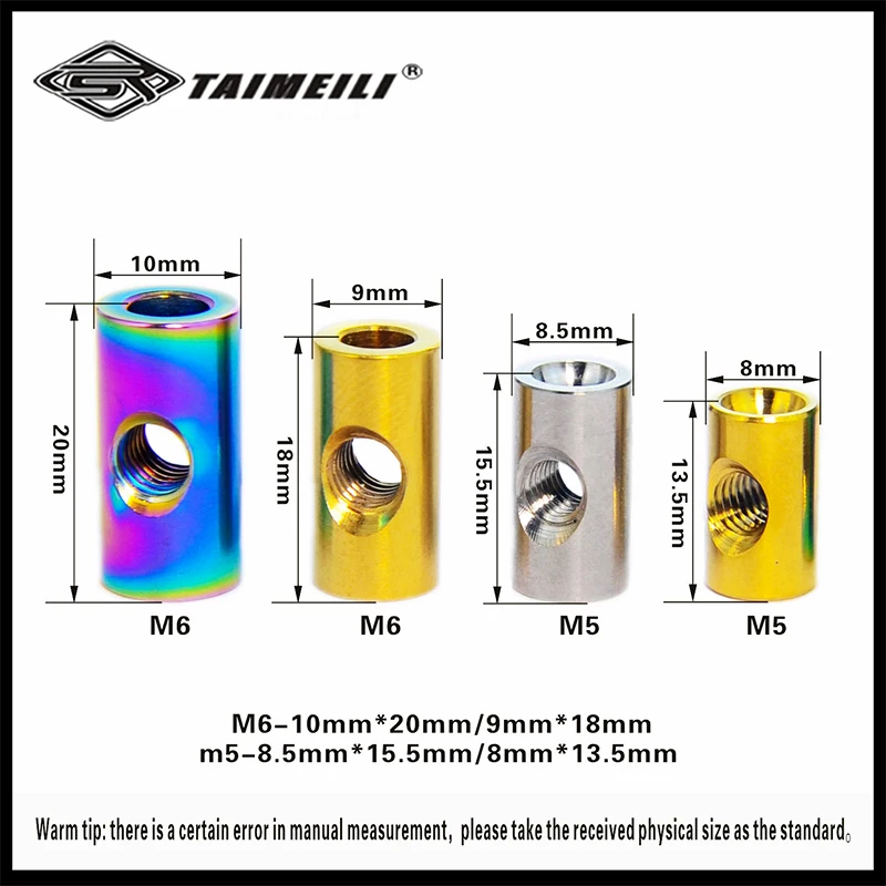 Thread Repair Insert Repair of Titanium Alloy Cylindrical Nut M5-M7 Bicycle Seat Fixed Nut