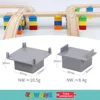 NEW Wooden Train Track Accessories Plastic Building Blocks Adapter Set Wooden Track Connectors fit for Railway Tracks Toys 6