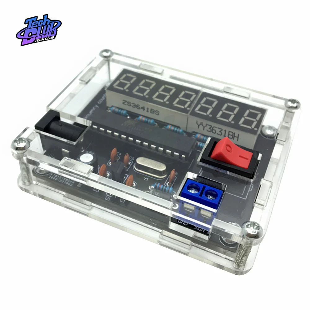 0.45HZ-10MHZ Frequency Meter Frequency Counter AVR with Shell Counter Cymometer Measurement Electrical Tool frequency counter tester frequency meter