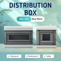 กล่องรวมสายไฟฟ้ารุ่น HT ซีรีส์ใหม่ แบบ 2/3/5/8/12/15/18/24 ทาง ผลิตจากพลาสติก PC สำหรับใช้งานภายนอกอาคาร ป้องกันน้ำระดับ IP65 กล่องสวิตช์ 1