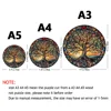 Wooden Puzzles for Adults, Tree of Life Puzzle Uniquely Irregular Animal Shaped Wooden Jigsaw Puzzles, Creative Gift for Kids 5