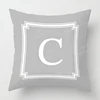 Nordic fall home decor autumn throw pillow case sofa Cushion cover velvet modern 45x45cm 45*45 50x50 60x60cm 40x40 50*50 letter 4