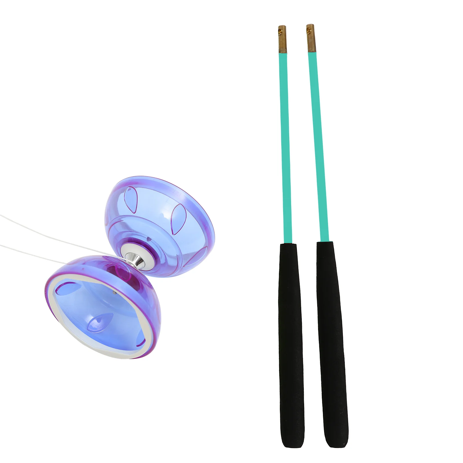 Double-headed Diabolo Fitness for The Elderly Juggling Toy Yoyo Professional Soft Rubber Toddler diabolo toy