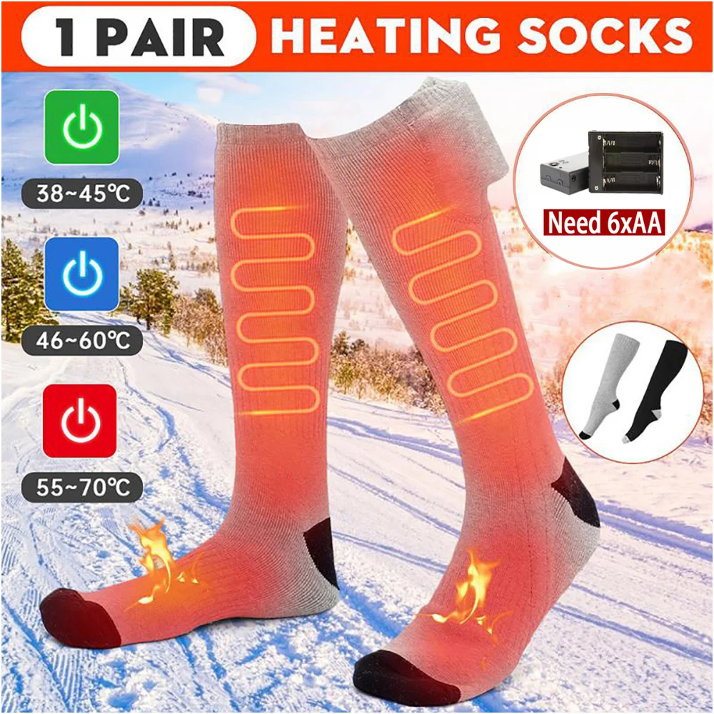 2022 Electric Heated Socks Boot Feet Warmer Usb Rechargeable Heating Foot Warmer Artifact Anti